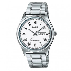 Casio MTP-V006D-7BUDF Silver White Steel Man